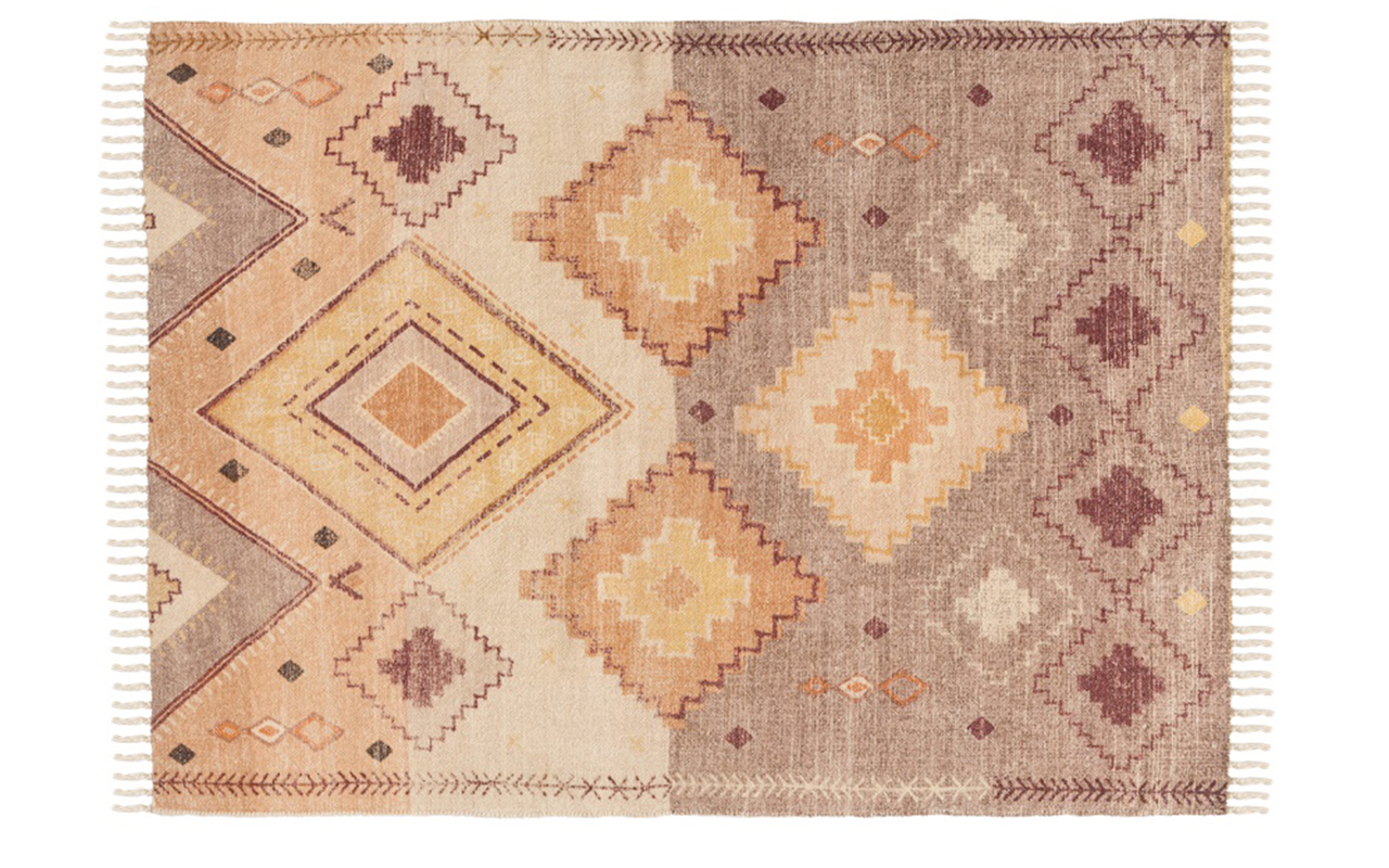Tkano из хлопка с этническим орнаментом цвета лаванды фото 2